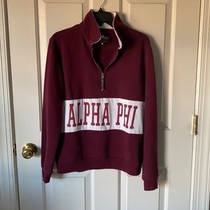 Alpha Phi Charles River Apparel Quarter Zip